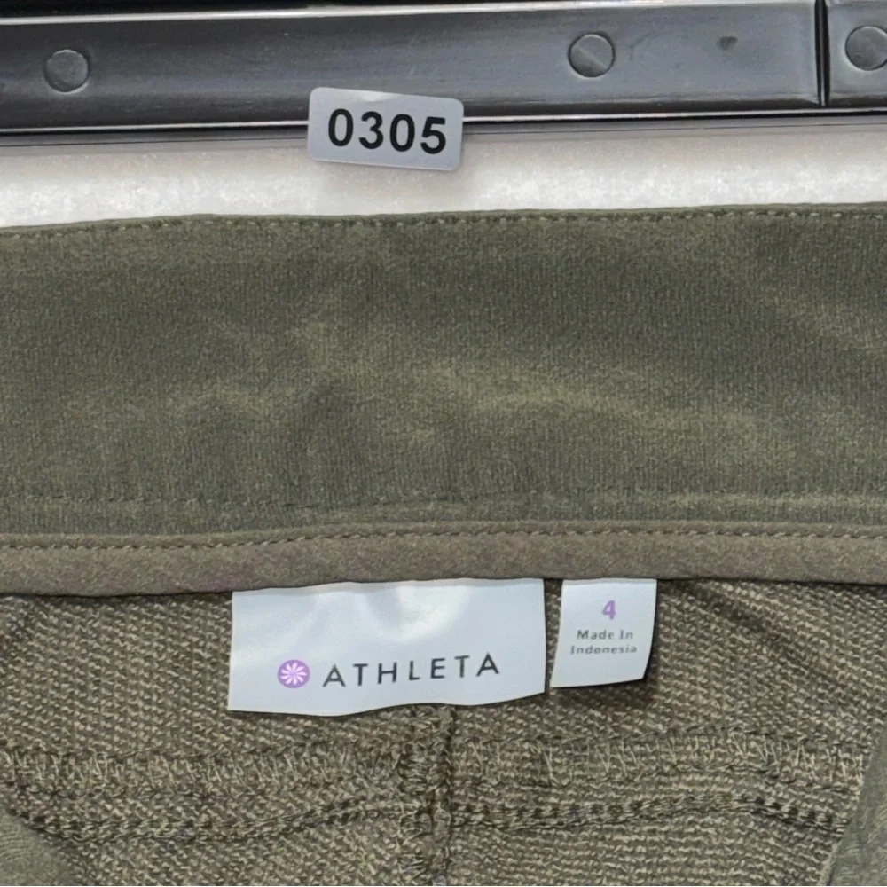 Athleta Wander Skinny Pants olive green Low-rise Women’s Size 4 - Picture 4 of 12